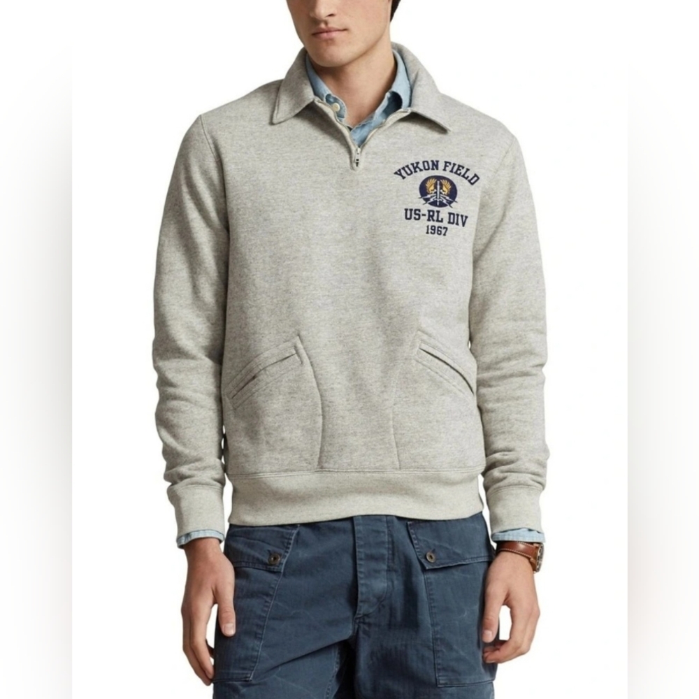 Polo Ralph Lauren Fleece Collared 1/4 Zip Sweatshirt M